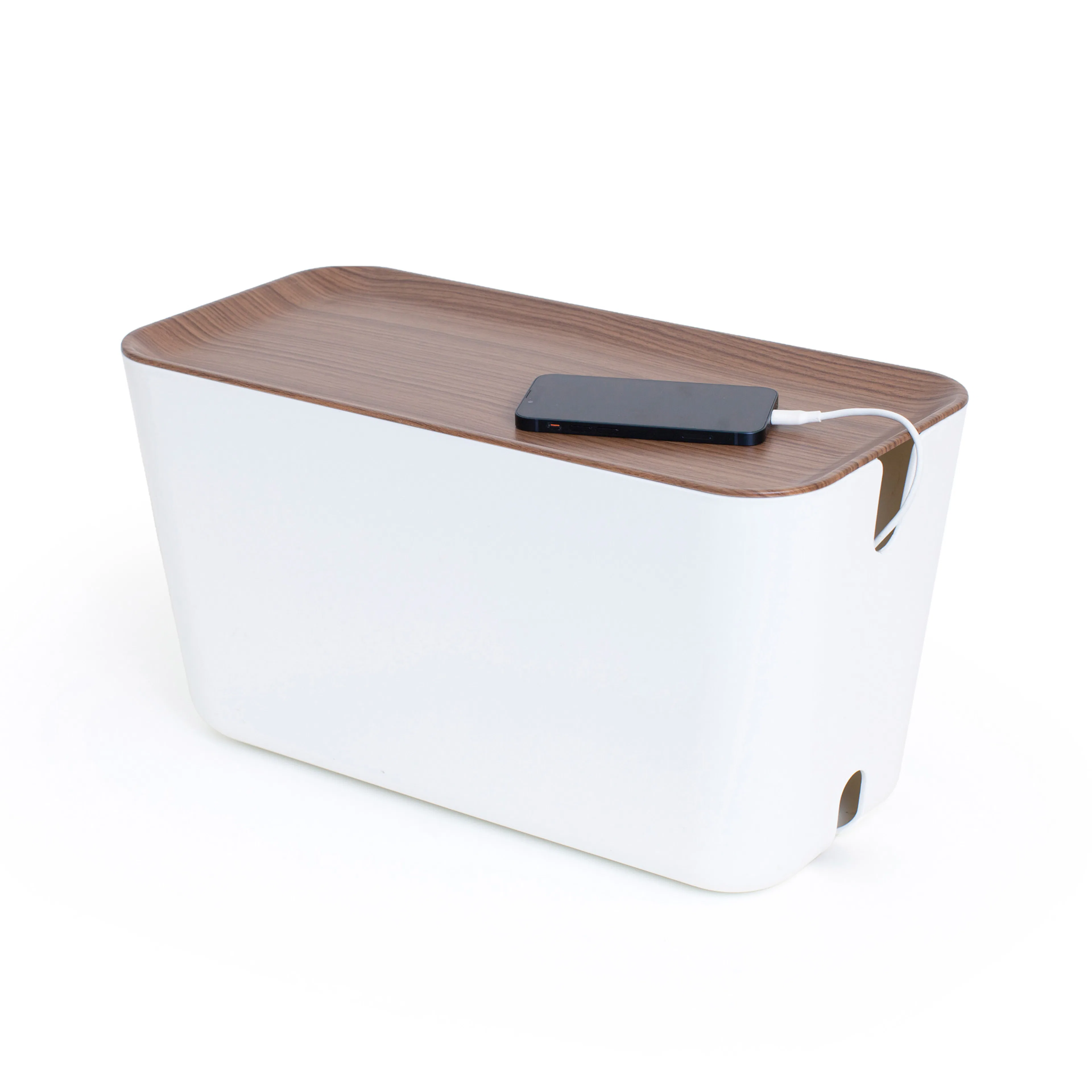 Vit/Sidenmatt mörk trädekor