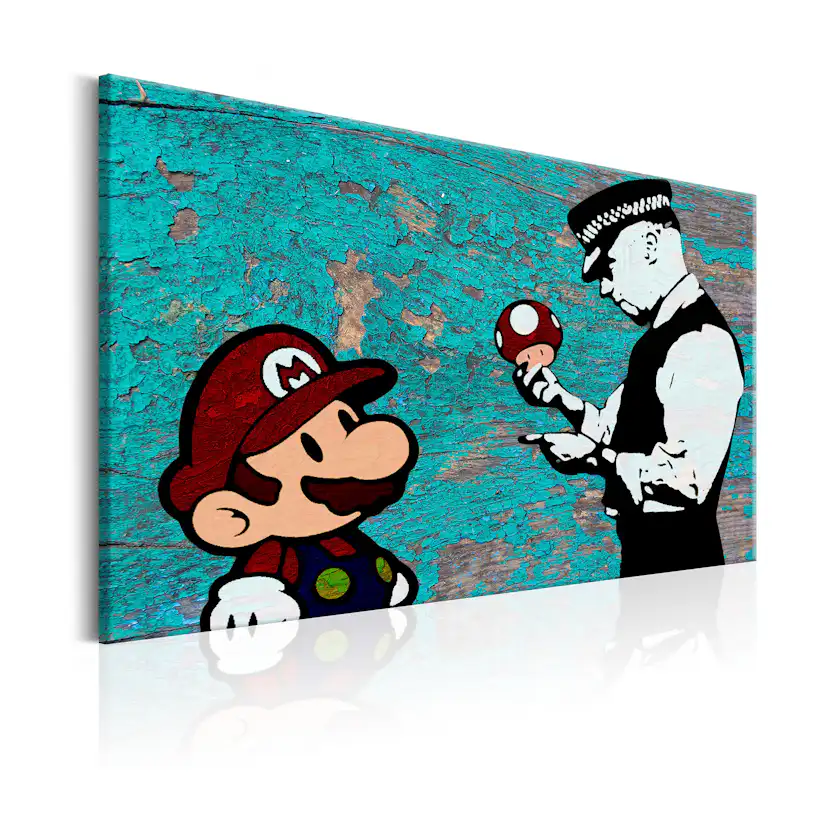 Tavla Arkiio Banksy On Wood