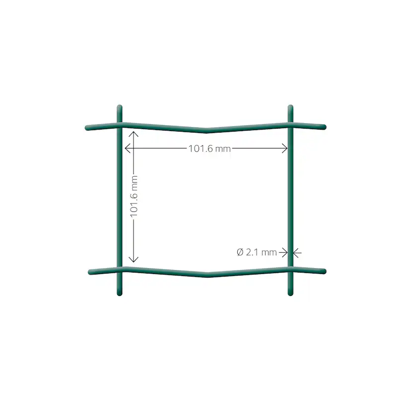 Stängsel Hortus Grönt 20x0,6 m Med Maskor 10x10 cm