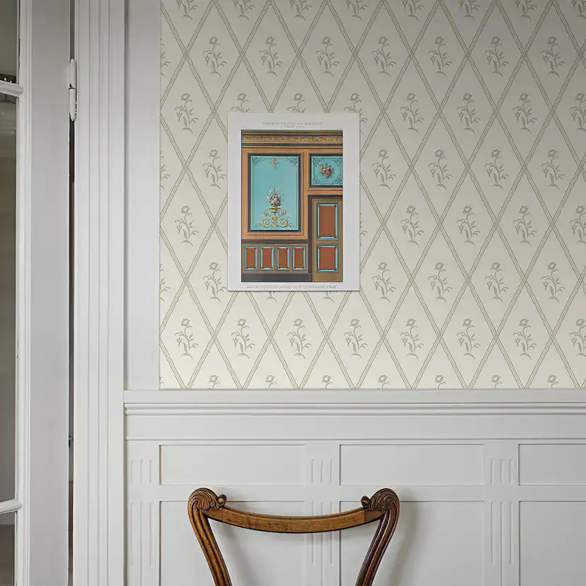 Tapet Boråstapeter Swedish Grace Signe 5505 EasyUp, Mönstrad Beige