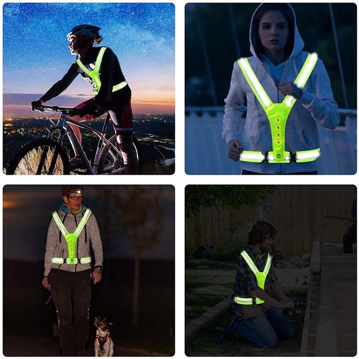 Reflexväst Japcell Med LED-ljus
