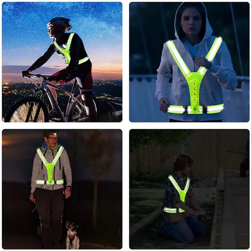 Reflexväst Japcell Med LED-ljus