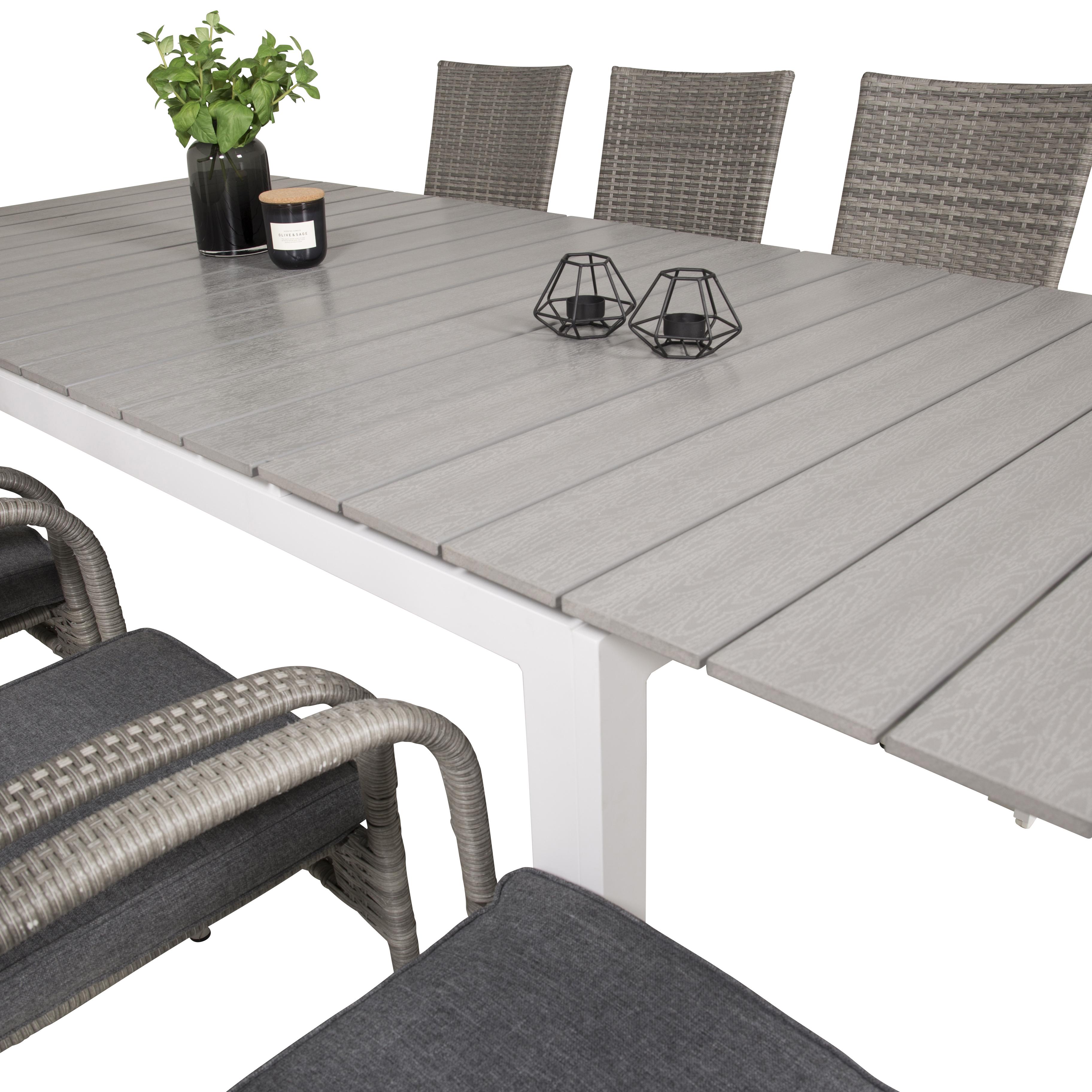 Matgrupp Venture Home Lova 160/240 med 8 Asta Stolar