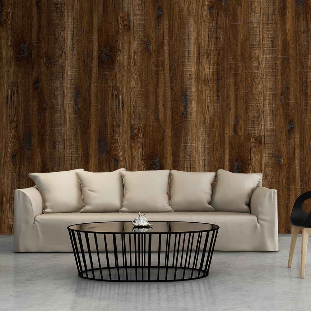 Fototapet Arkiio Dark Wood 50x1000 cm