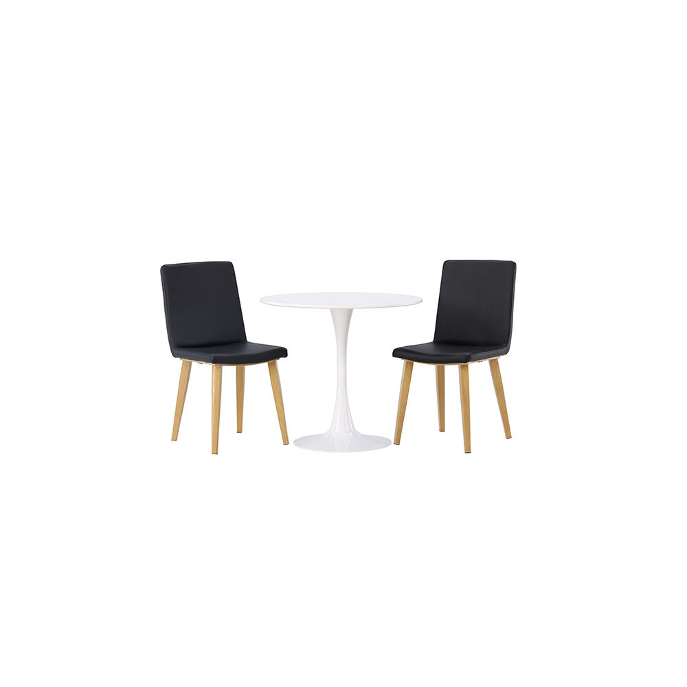 Matgrupp Venture Home Hamden Ø80 cm med 2 st Today stolar
