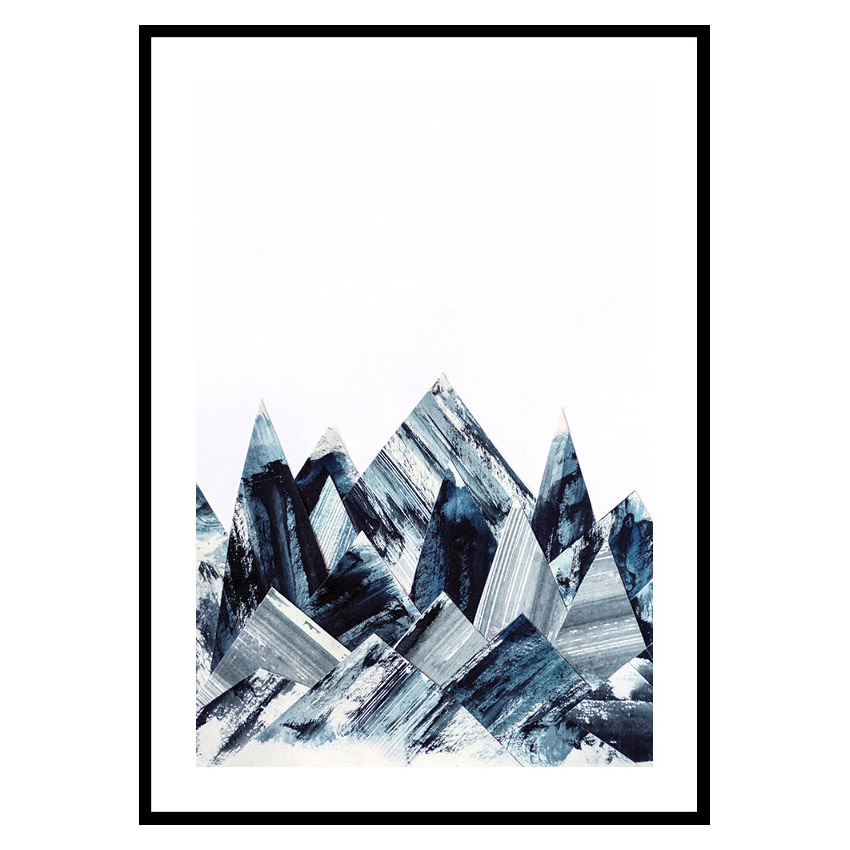Poster Gallerix Abstract Paper Mountains