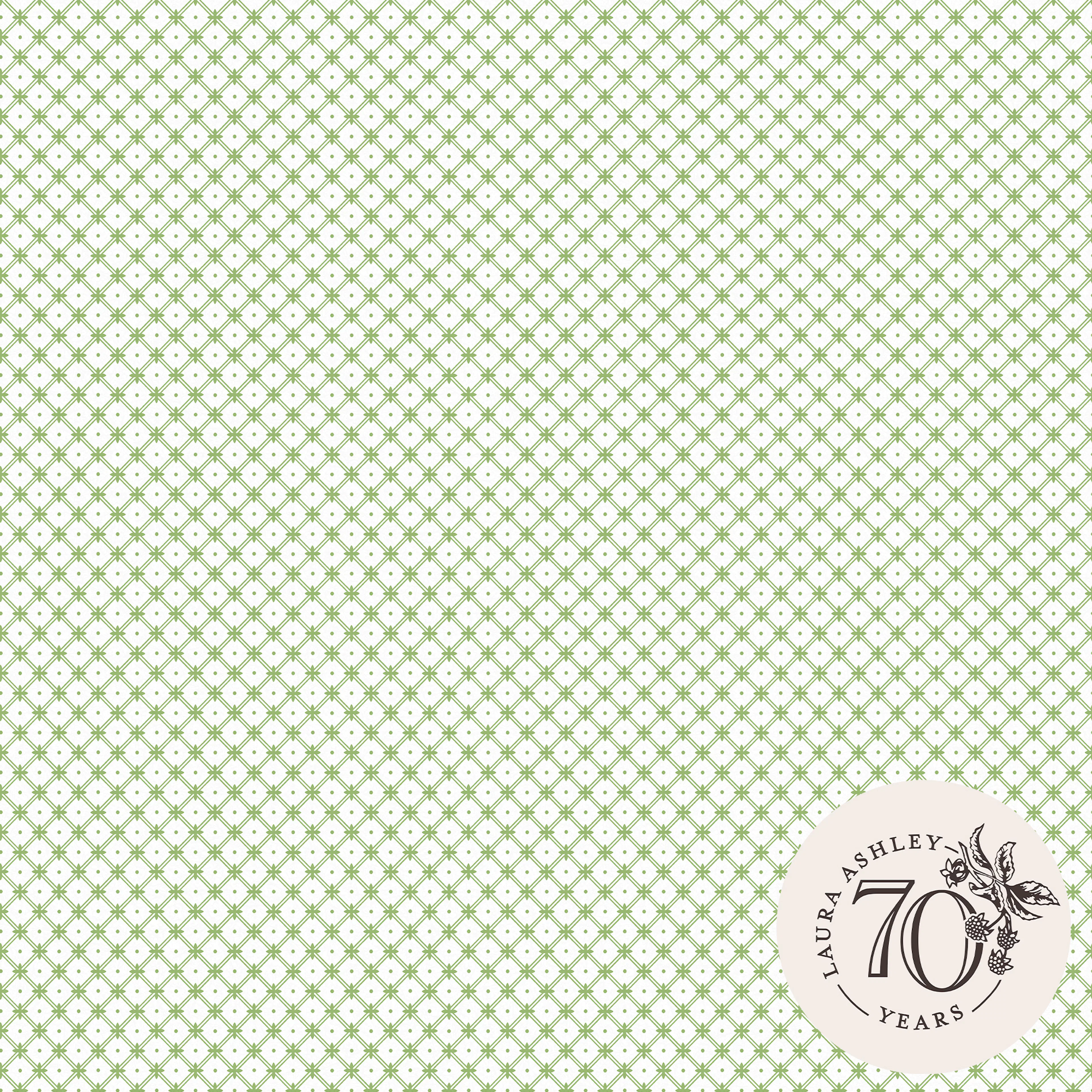 Tapet Laura Ashley Wickerwork Leaf Grön 119848