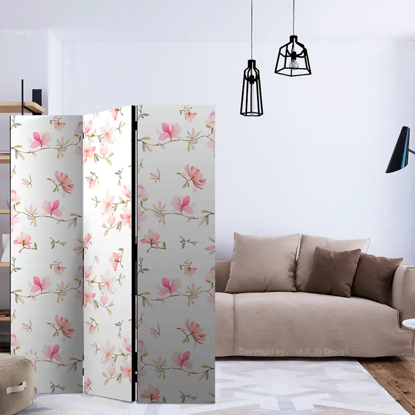 Rumsavdelare Arkiio Fresh Magnolias 135x172 cm