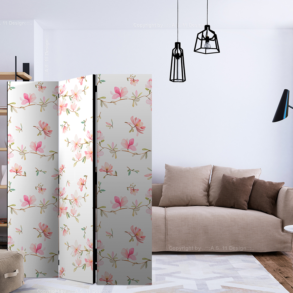 Rumsavdelare Skärmvägg Arkiio Fresh Magnolias 135x172 cm
