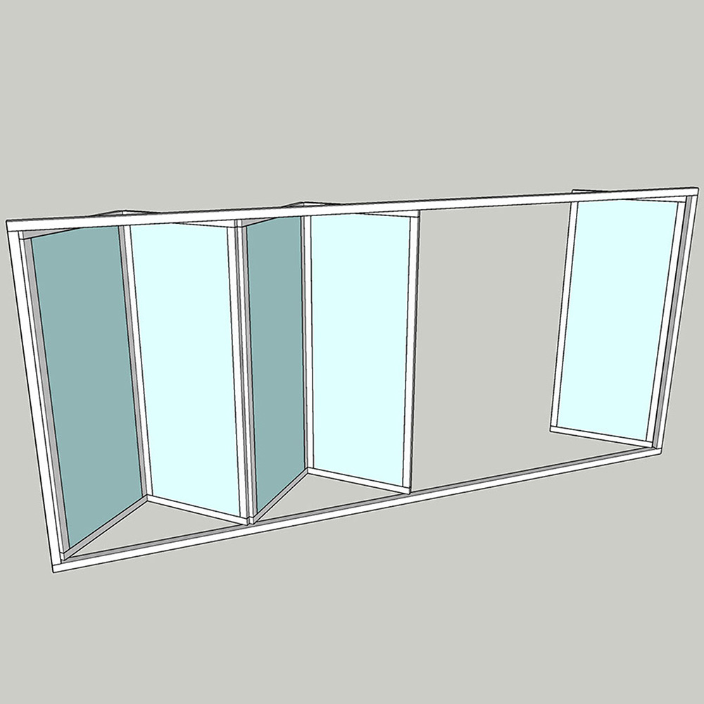 Vikparti Allvy Sunroom s75 3-Glas 5-Delad