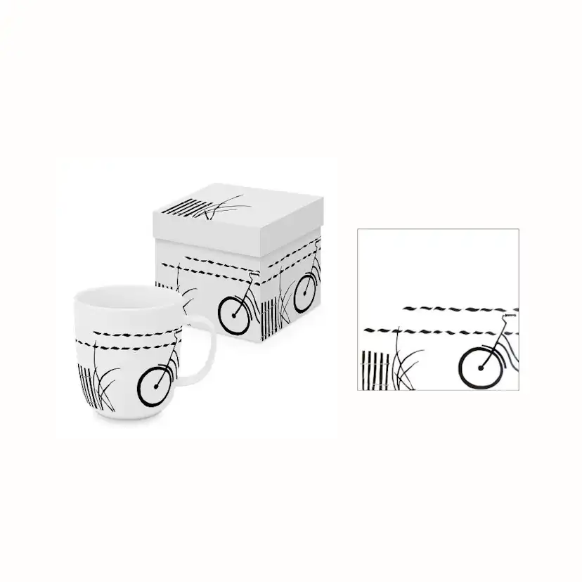 Gåvoset Paperproducts Design Atelier Atlantique Mugg 40 cl + Servett