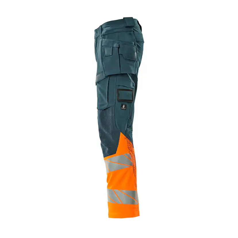Mascot ACCELERATE SAFE Byxor med hängfickor 19131-711-4414 Storlek: 82C66, Färg: Mörk Petroleum/hi-vis Orange