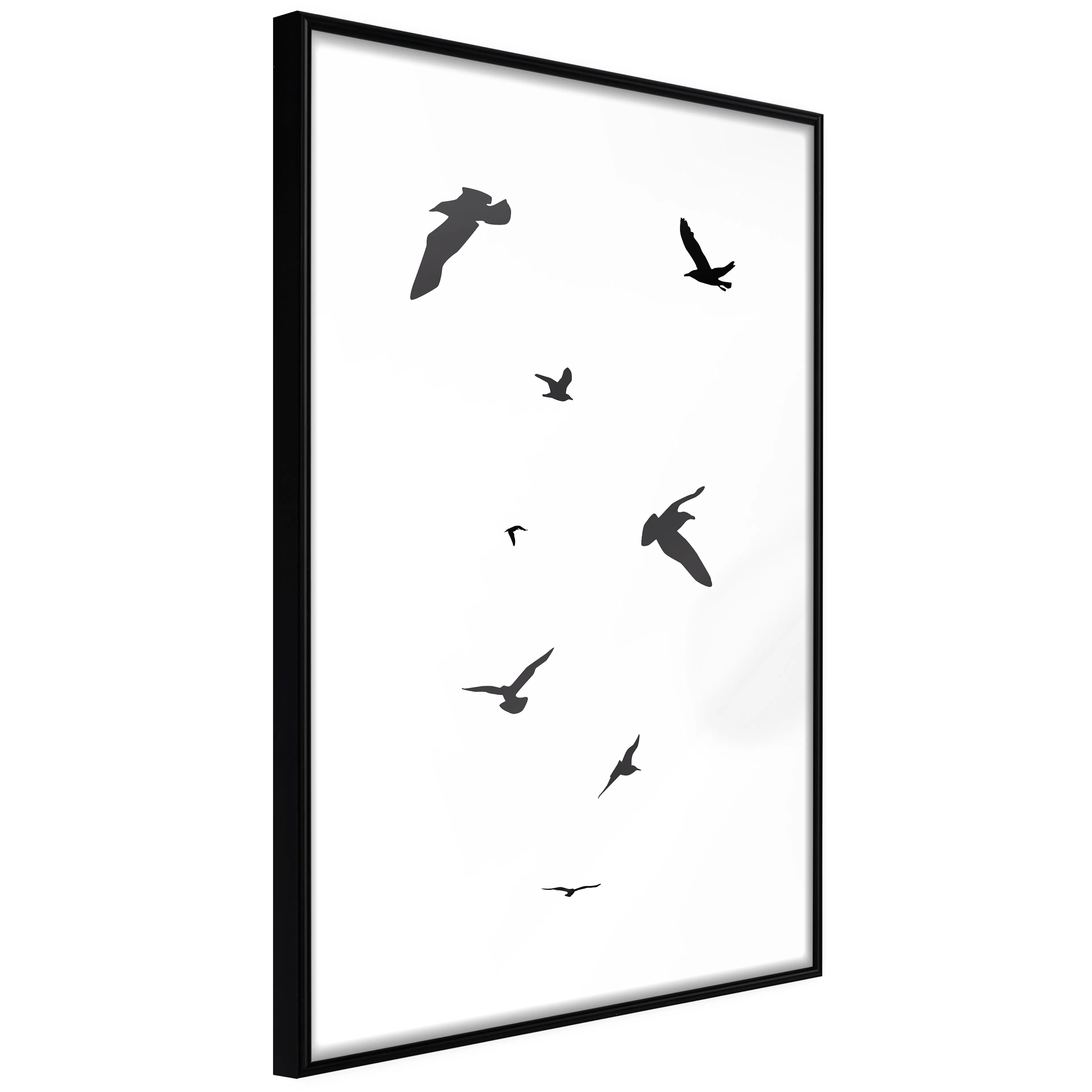 Affisch - Evening Flight [Poster] 40x60 Svart ram, 40x60 cm