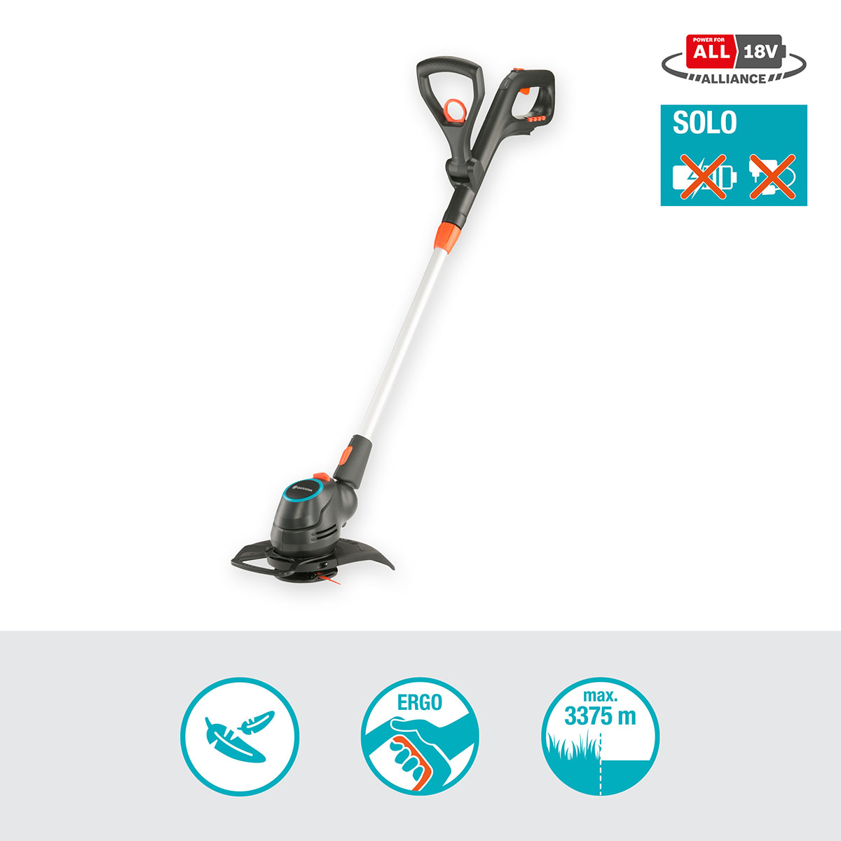 Trimmer Gardena ComfortCut 23/18V P4A utan Batteri