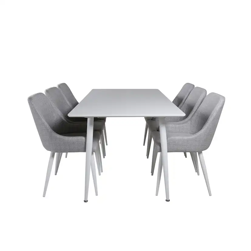 Matgrupp Venture Home Polar med 6 Plaza stolar
