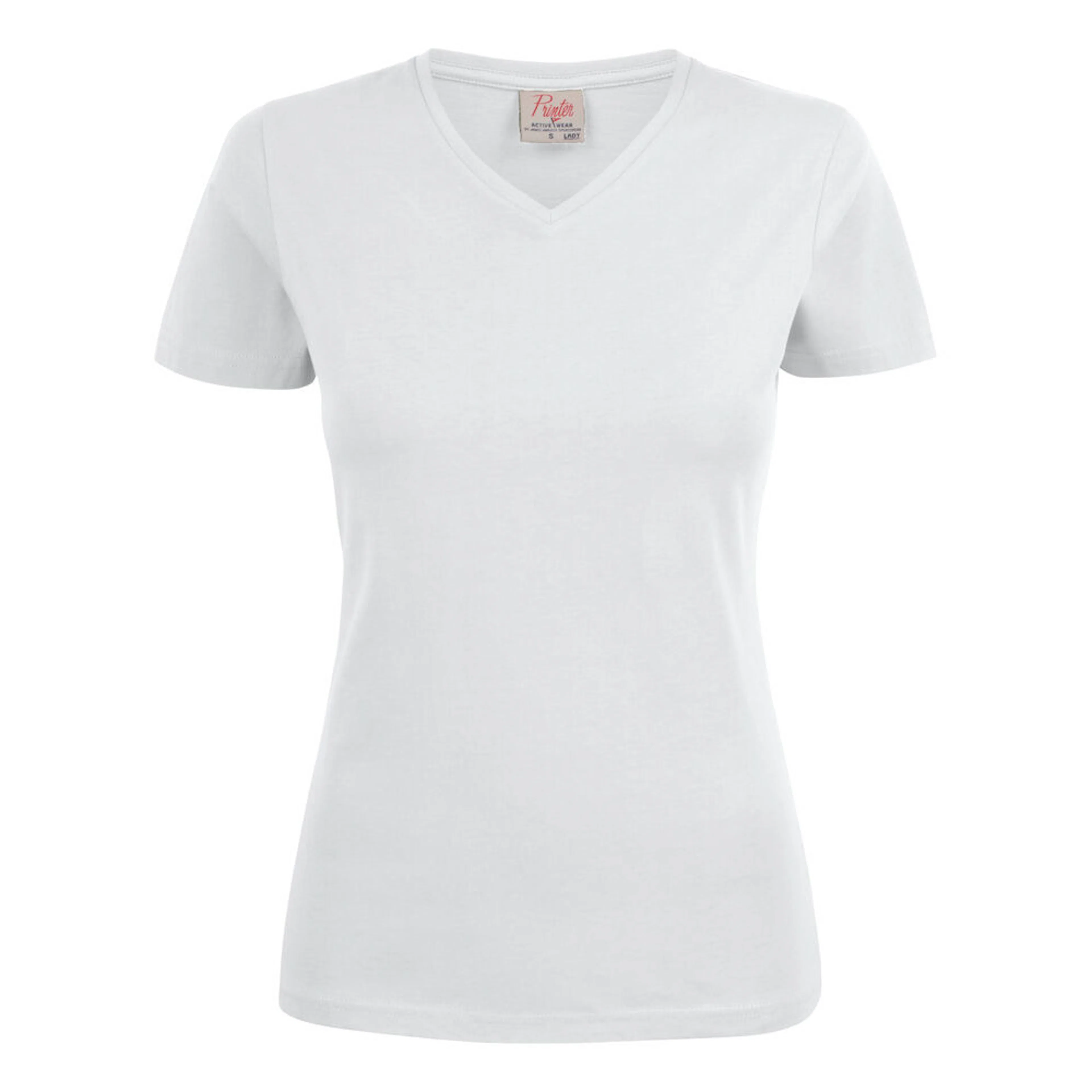 T-shirt Printer Heavy V-neck Lady