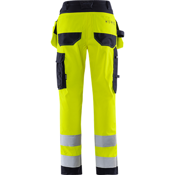 Flamestat hantverkarbyxa stretch 2167 ATHF, klass 2 Storlek: D116, Gul/Marinblå