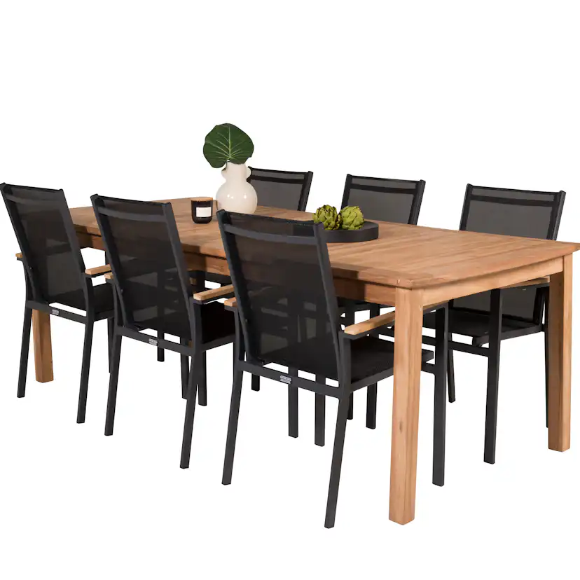 Matgrupp Venture Home Kiara 220 med 6 Thea Matstolar