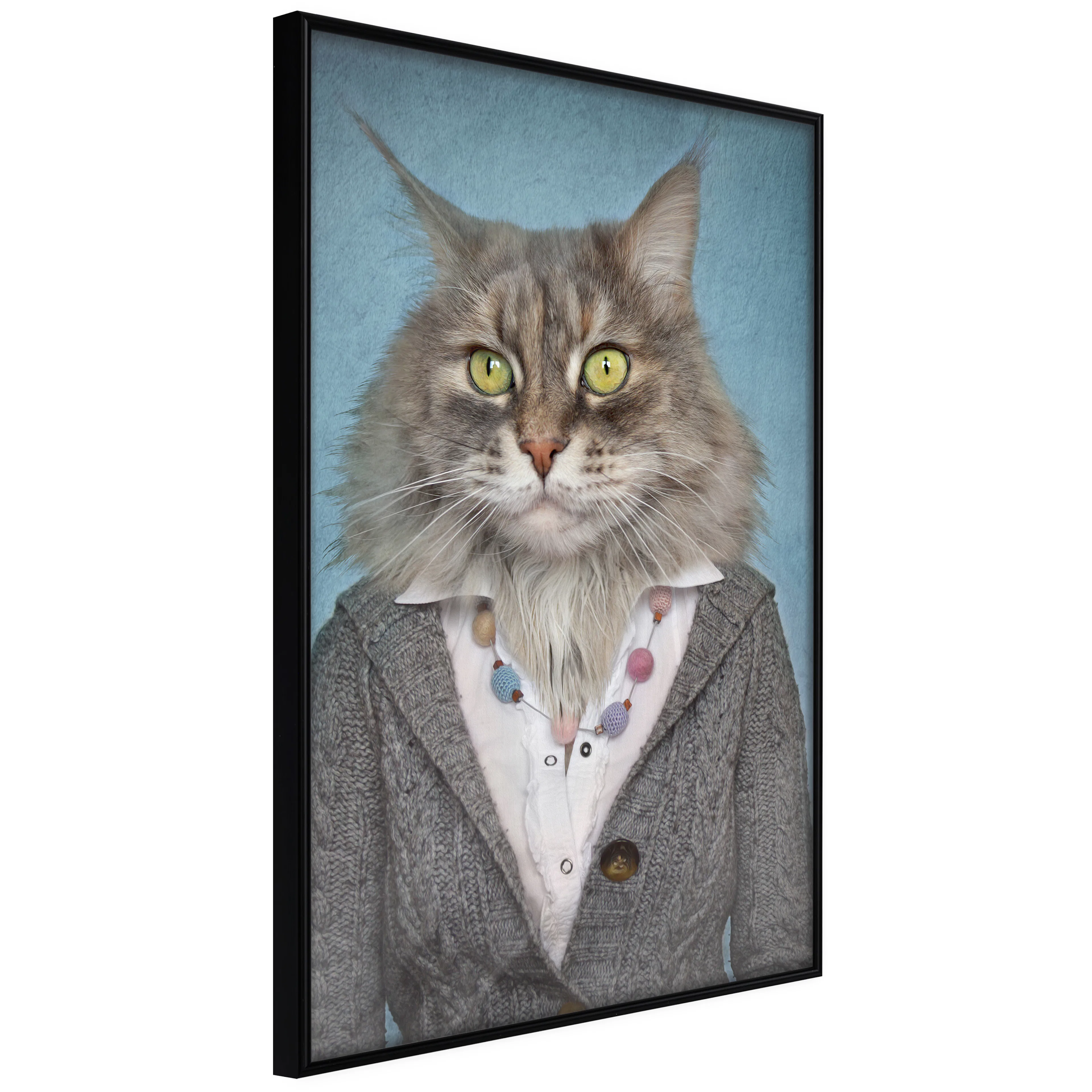 Affisch - Mrs. Cat [Poster] 40x60 Svart ram, 40x60 cm