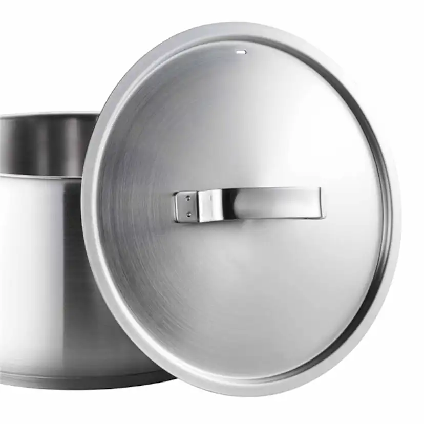 Fiskars All Steel Gryta 5 L – Ugnssäker Gryta i Rostfritt Stål Med 3-lagersbotten