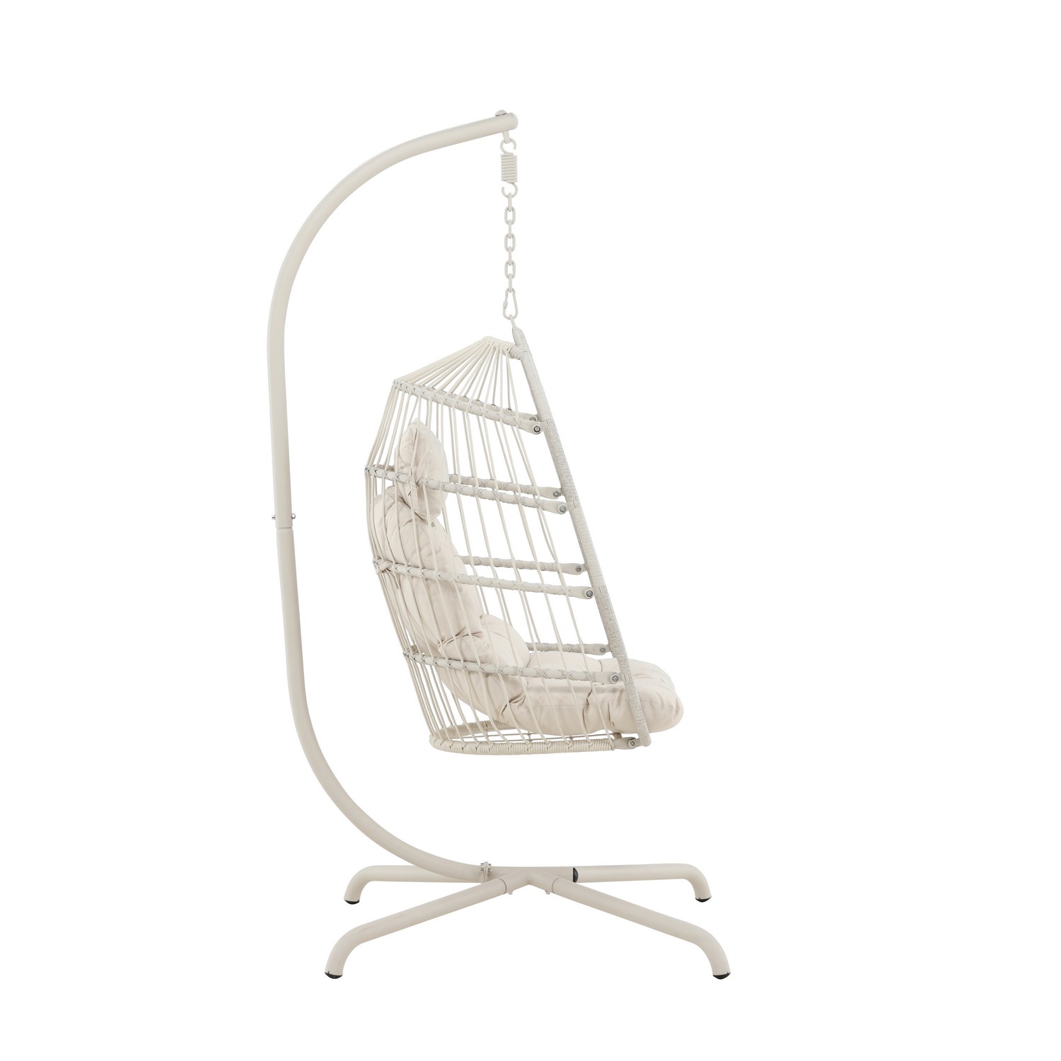 Trezza Haning Chair - Beige / Beige Beige