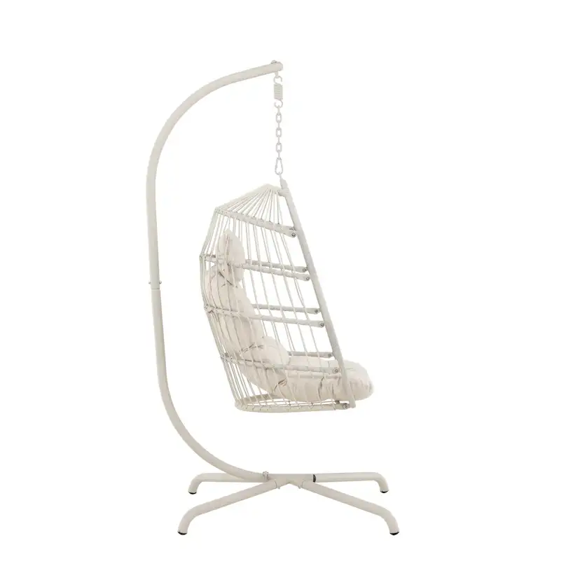 Trezza Haning Chair - Beige / Beige Beige