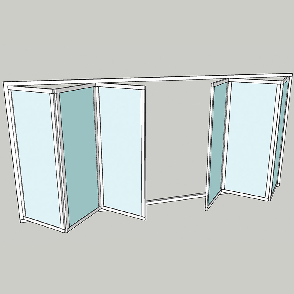 Vikparti Allvy Sunroom s75 3-Glas 6-Delad