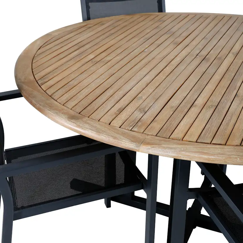 Matgrupp Venture Home Zurc med 4 Curz Stapelbara Matstolar