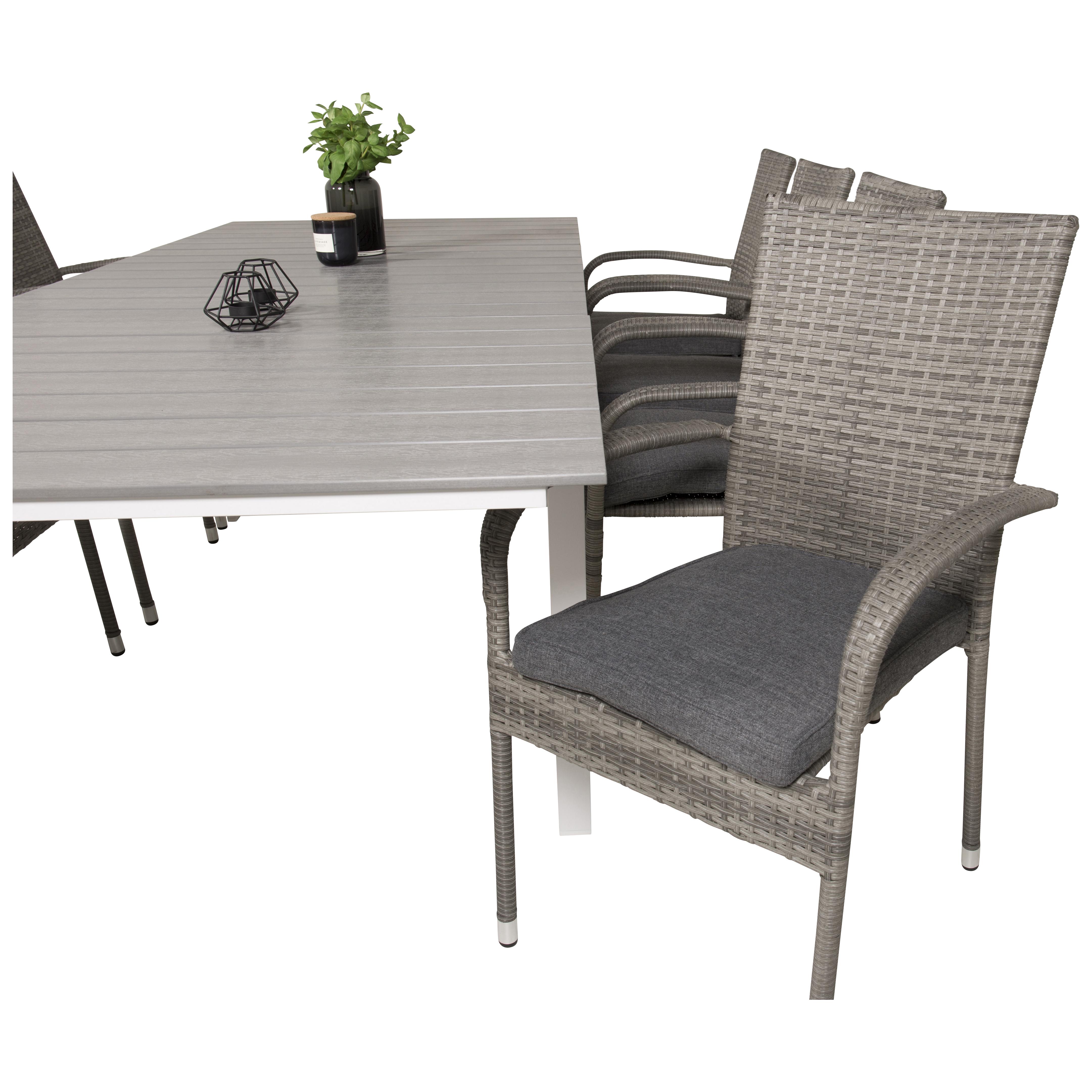 Matgrupp Venture Home Lova 160/240 med 8 Asta Stolar
