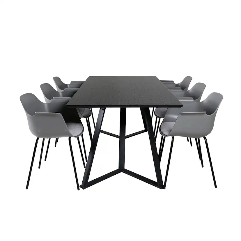 Matgrupp Venture Home Marina med 6 Comfort Plastic stolar