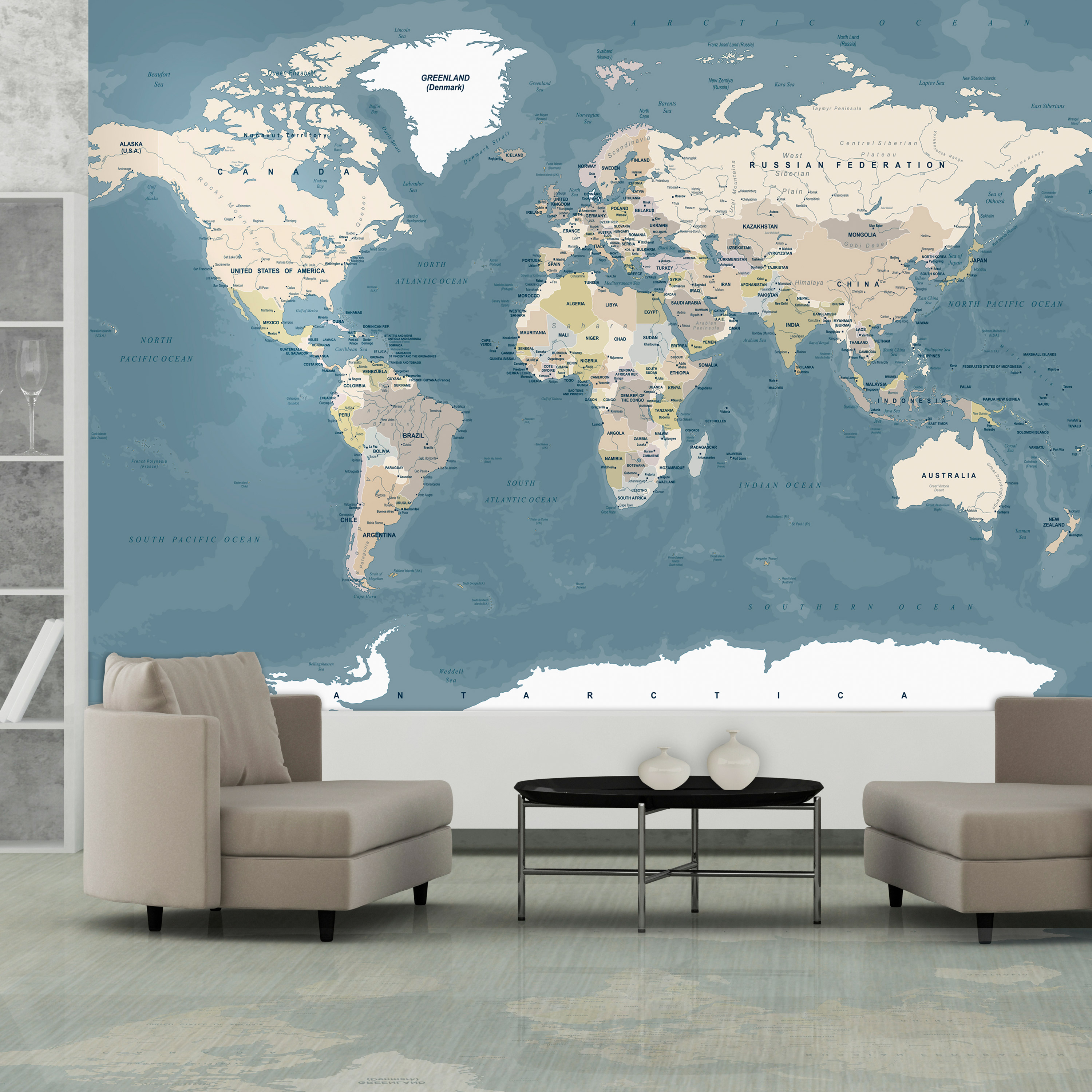Fototapet Arkiio Vintage World Map