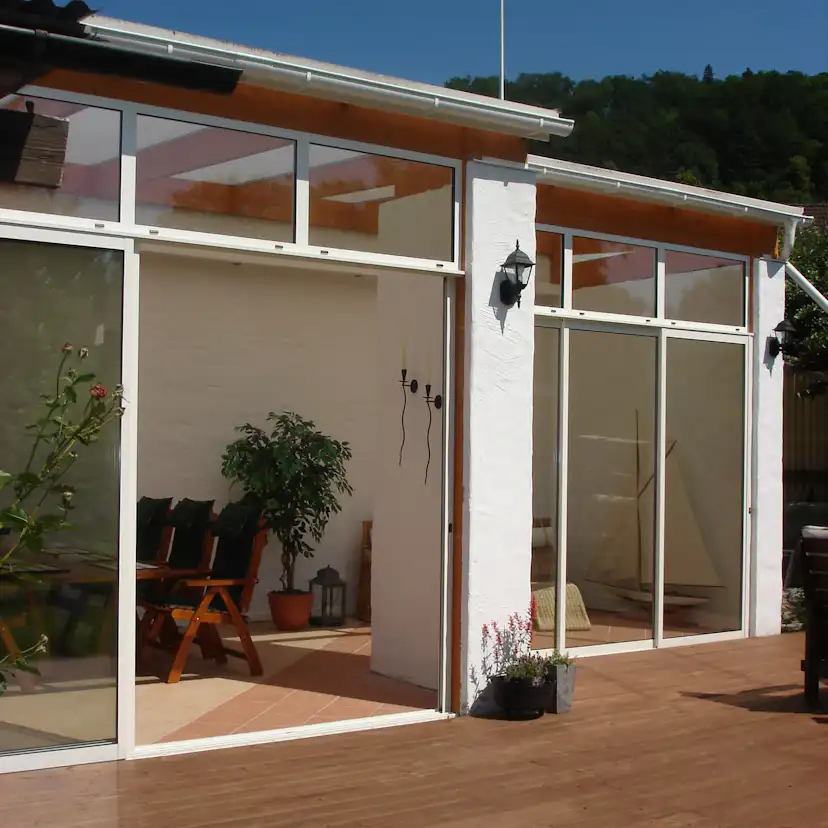 Skjutdörr med Överljus Landskap Robust Vår och Höst 2-del