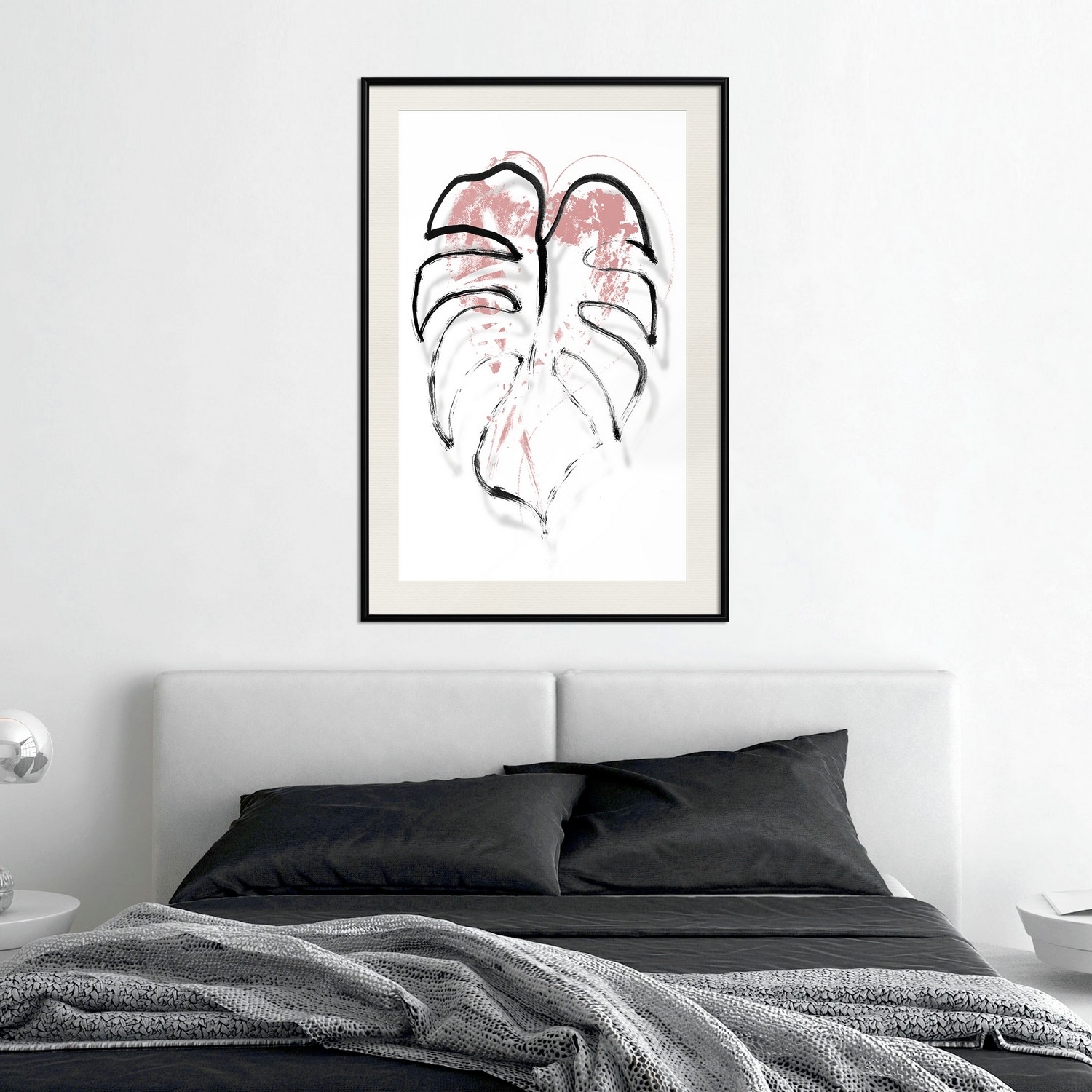 Affisch - Dynamic Monster [Poster] 30x45 Svart ram med passepartout, 30x45 cm