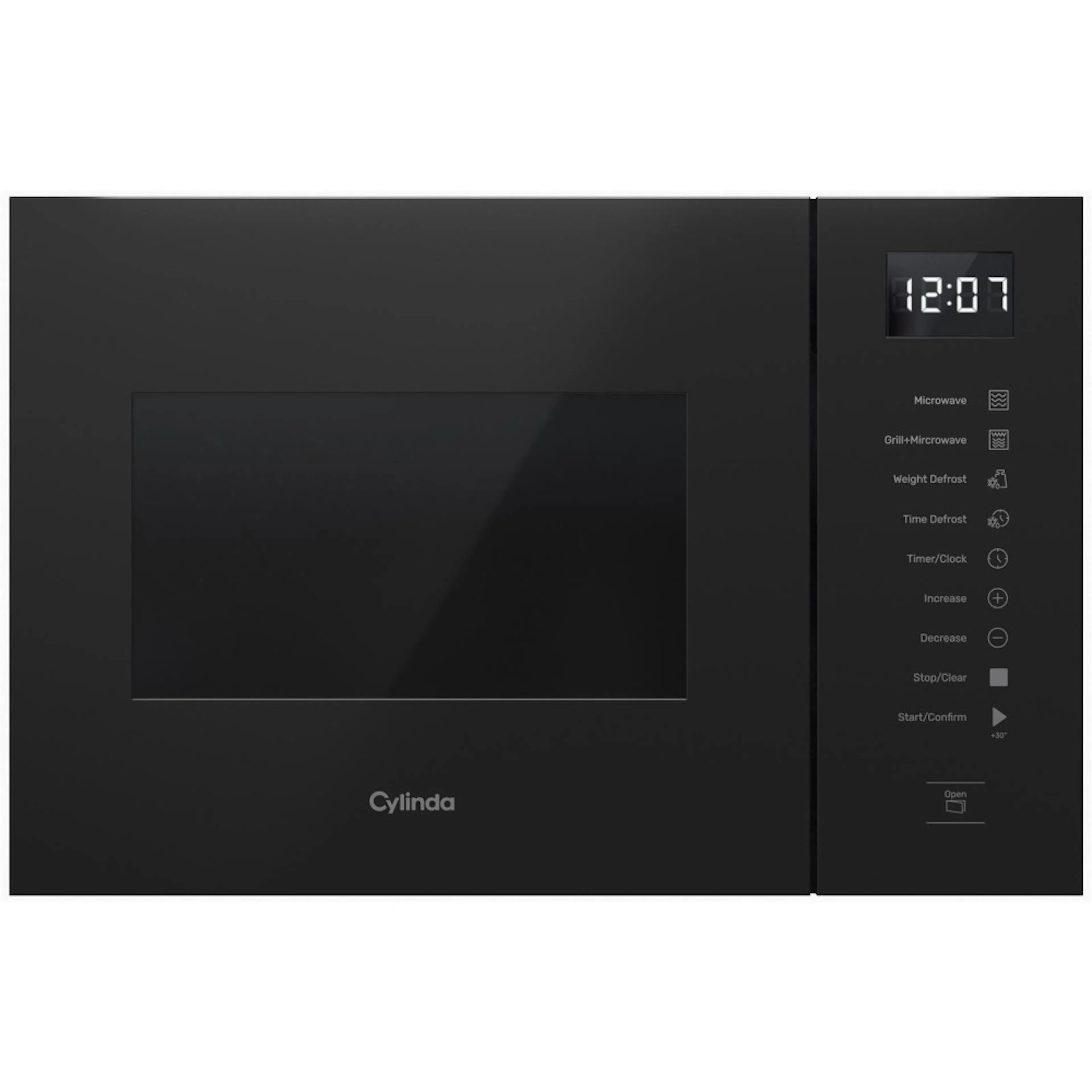 Cylinda IM5341S mikrovågsugn med grill, svart Svart