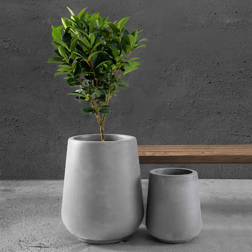 Ytterkruka Lyfco Rund 2-pack Ljusgrå