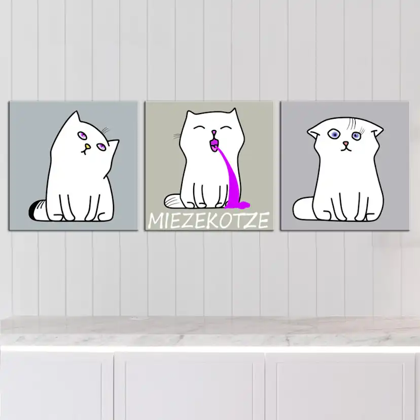Tavla Arkiio Miezekotze Cat Trio 120x40