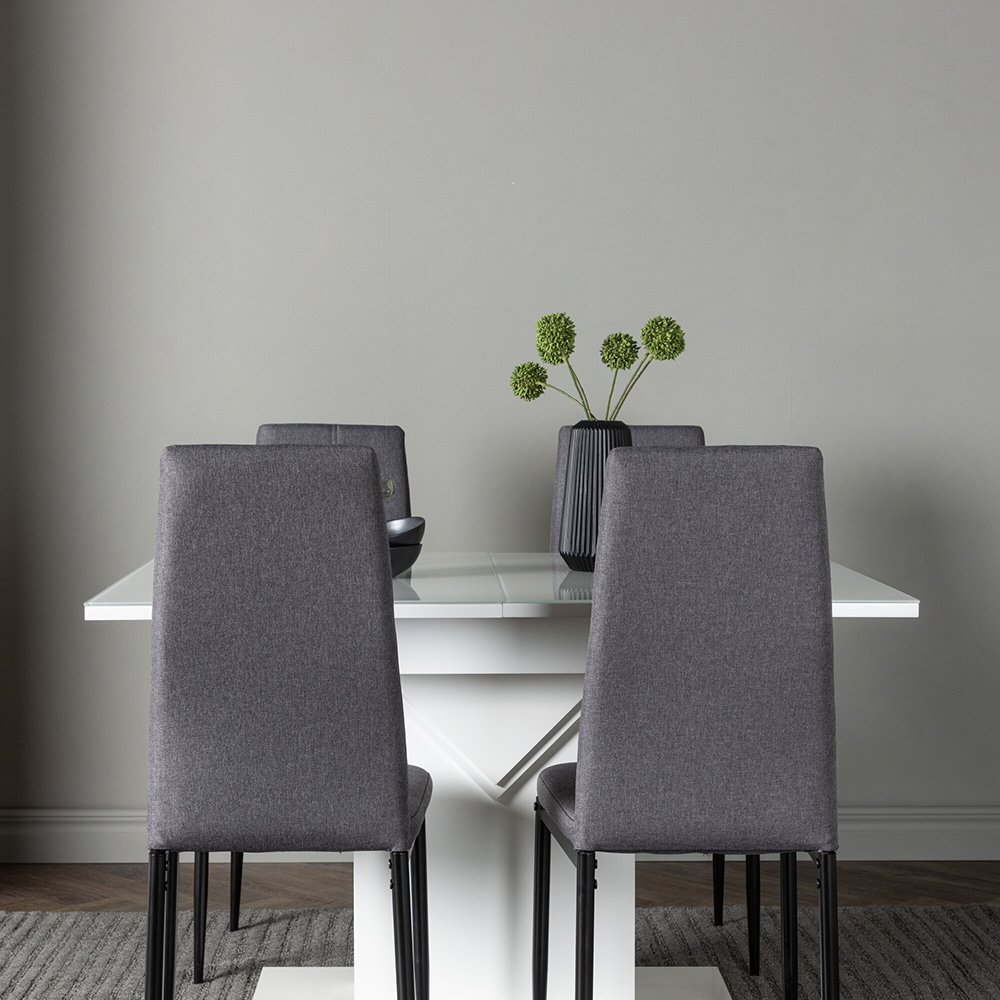 Matgrupp Venture Home Pluto med 4 Petra Stolar