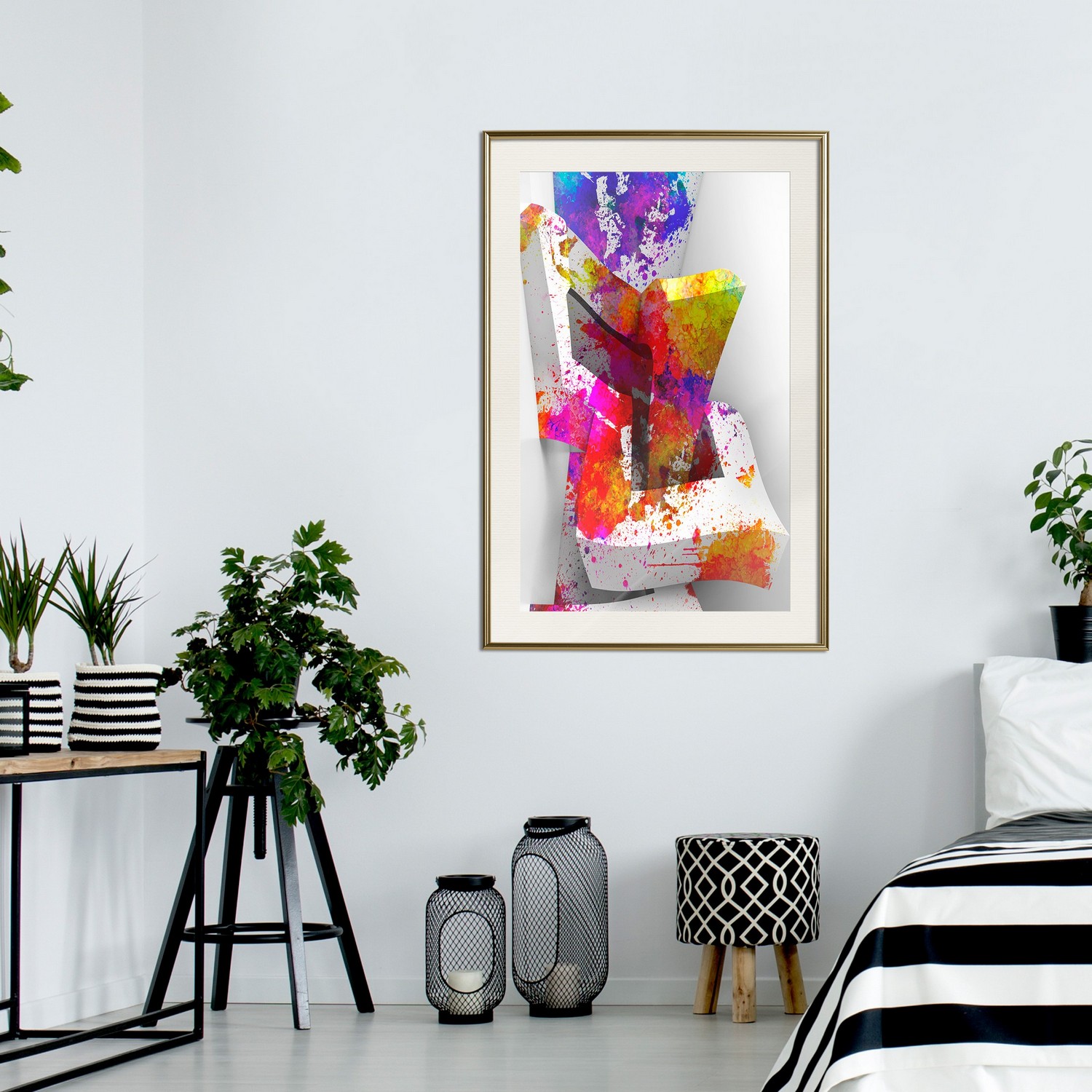 Poster Artgeist Affisch Three-dimensional Shapes