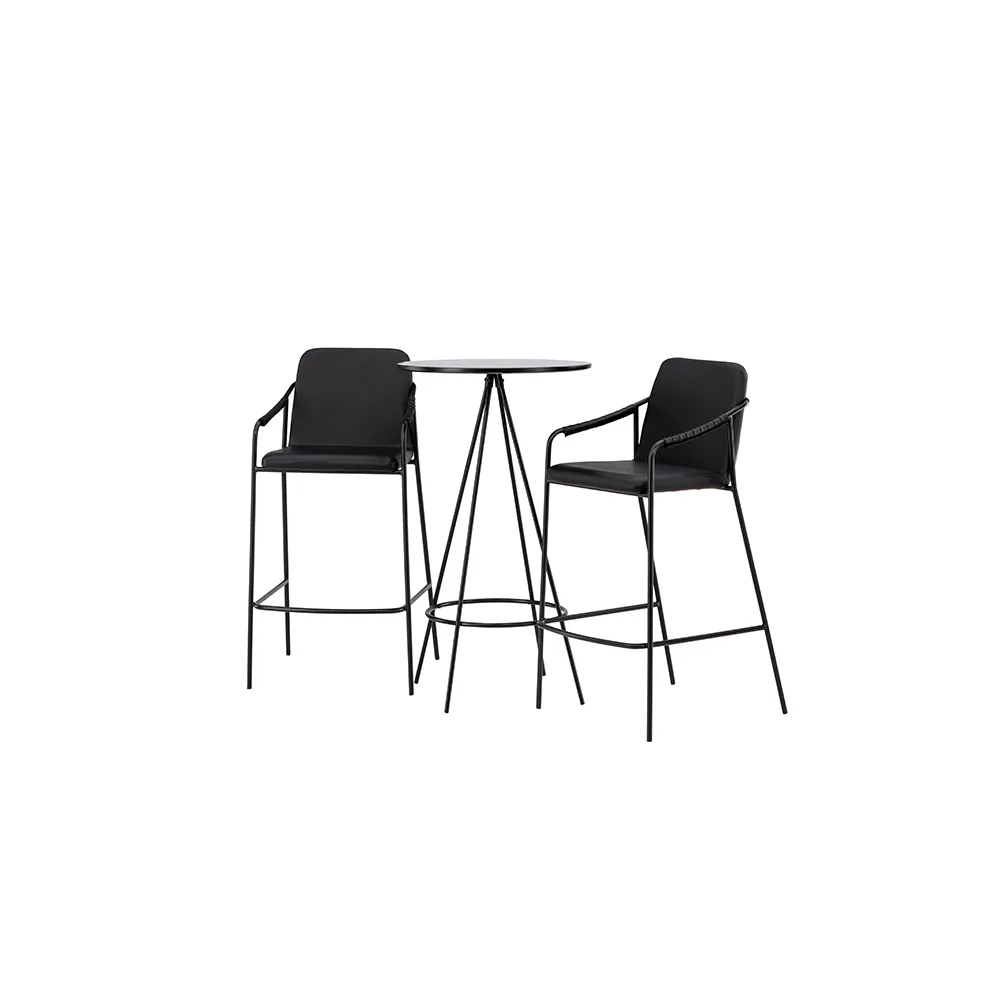 Matgrupp Venture Home Bistro Ø60 cm med 2 st Tvist stolar