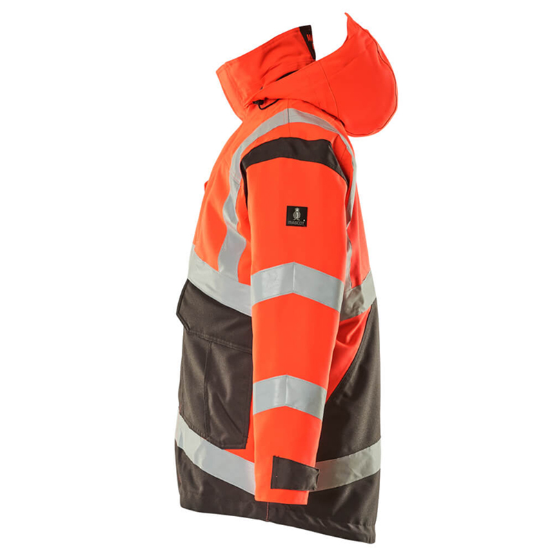Mascot SAFE YOUNG Parkas 09030-025-A49 Storlek: 4XL, Färg: Hi-vis Röd/mörk Antracit