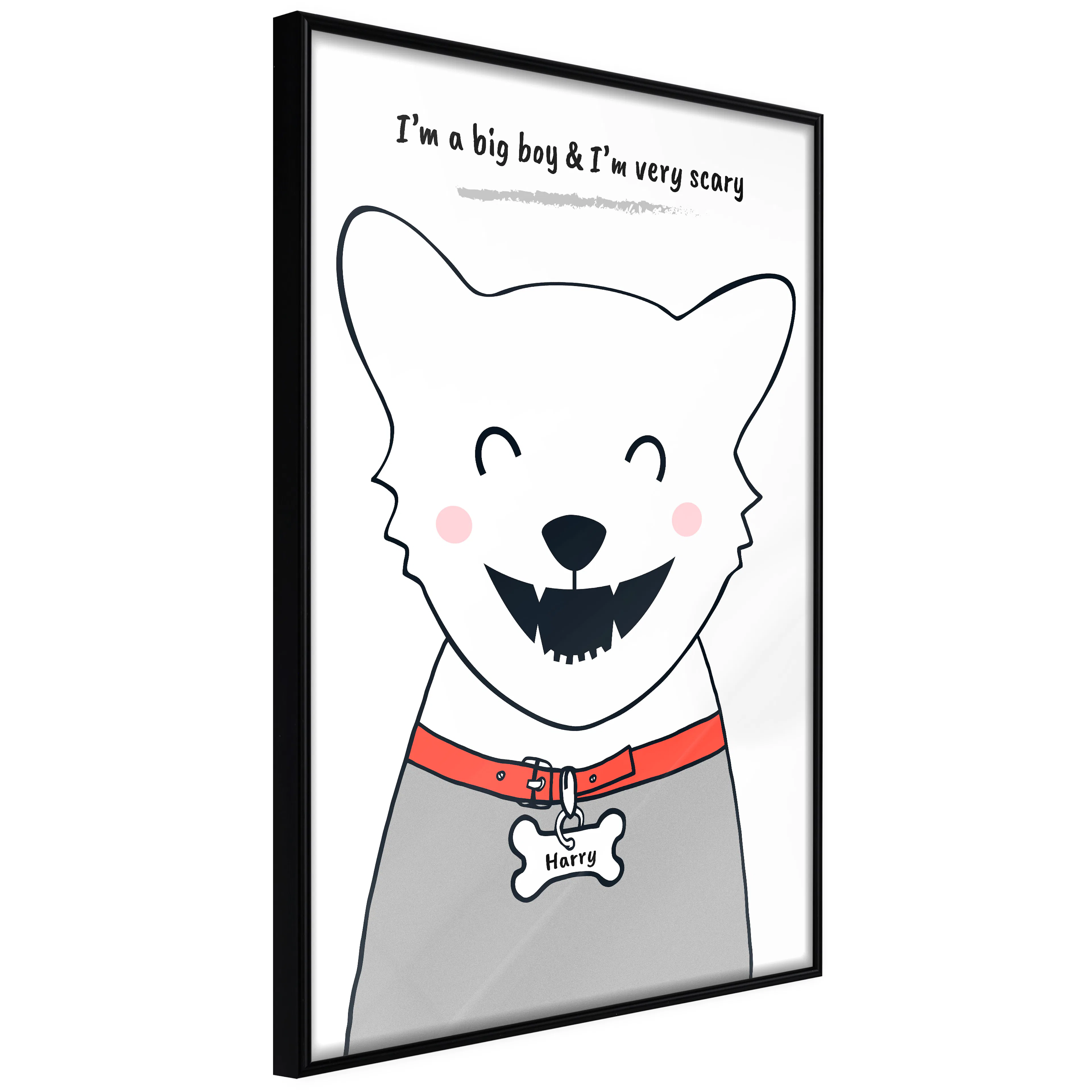 Affisch - Doggy Harry [Poster] 40x60 Svart ram, 40x60 cm