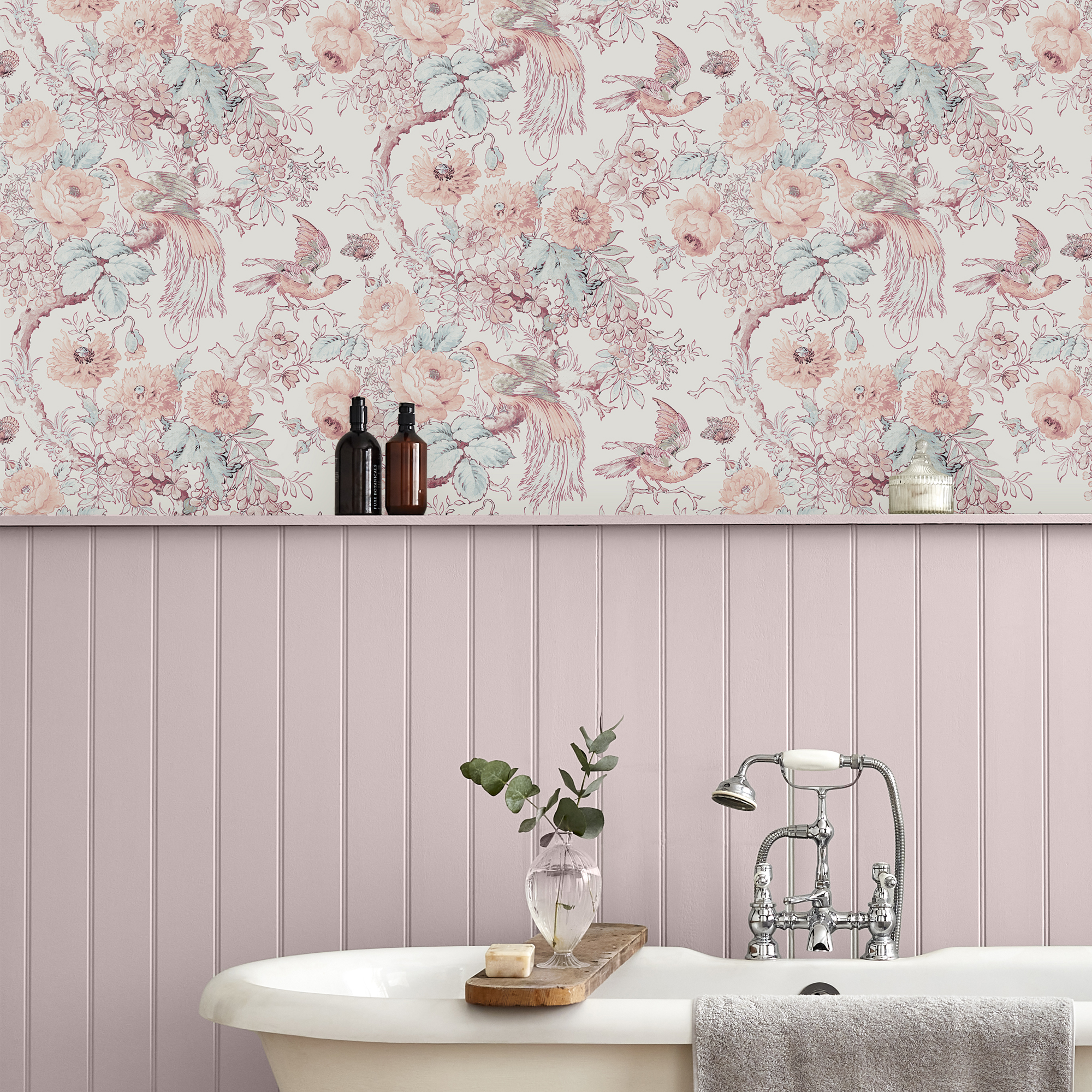 Tapet Laura Ashley Birtle Rosa