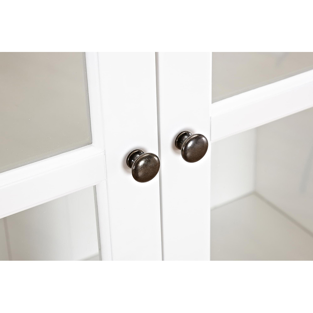 Vitrinskåp In Living Hampton 100 cm 3 Hyllor 2 Dörrar