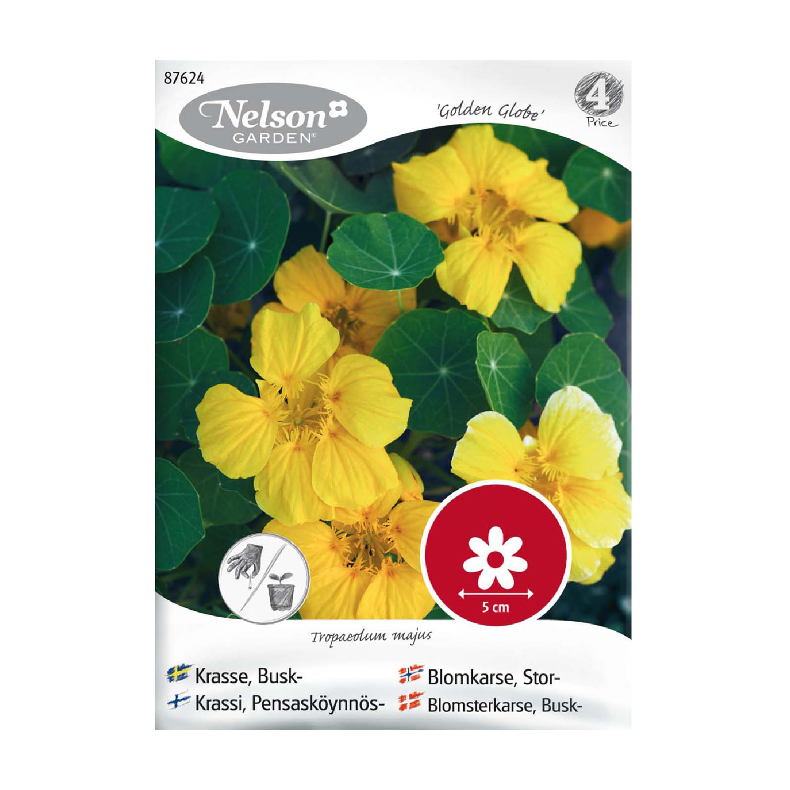 Frö Buskkrasse Nelson Garden Golden Globe gul