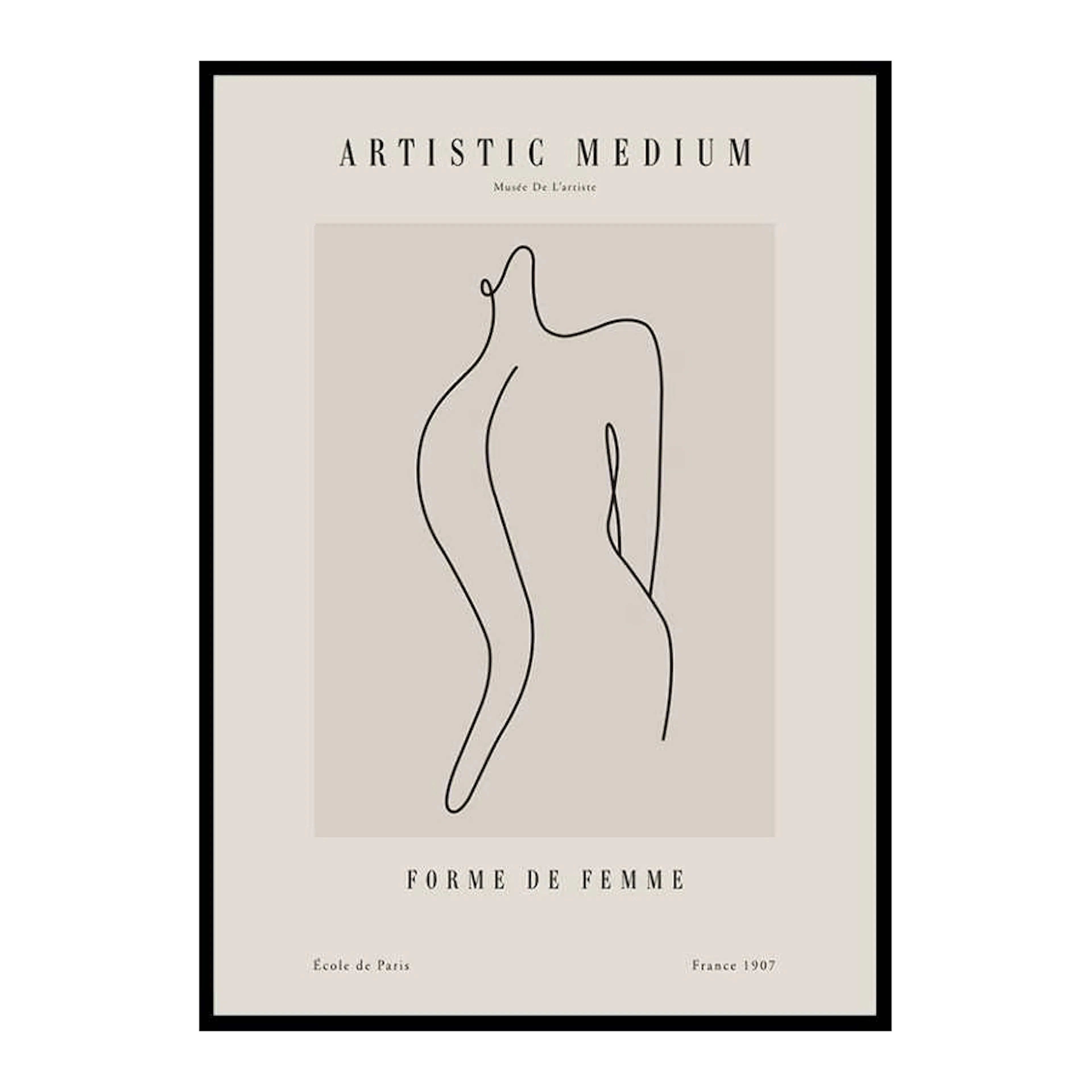 Picasso Forme femme 50x70 cm