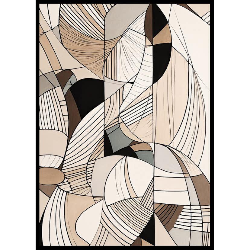 Poster Gallerix Abstract Botanical Pattern