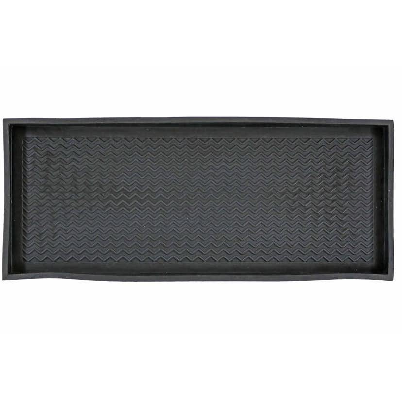 Dörrmatta InHouse Group Zig Zag Svart 40x80 cm