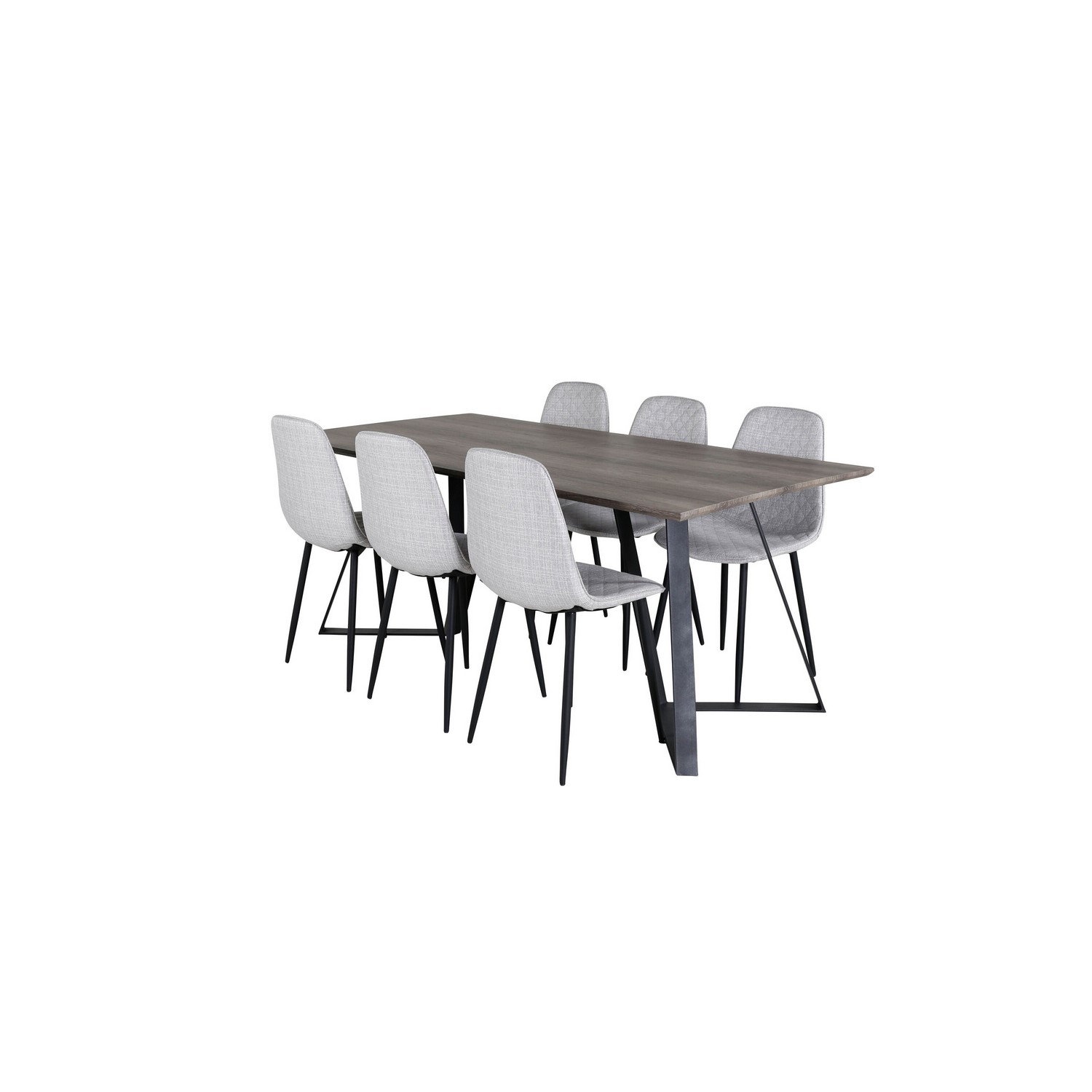 Matgrupp Venture Home Madde med 6 Phoi Stolar Polyestertyg