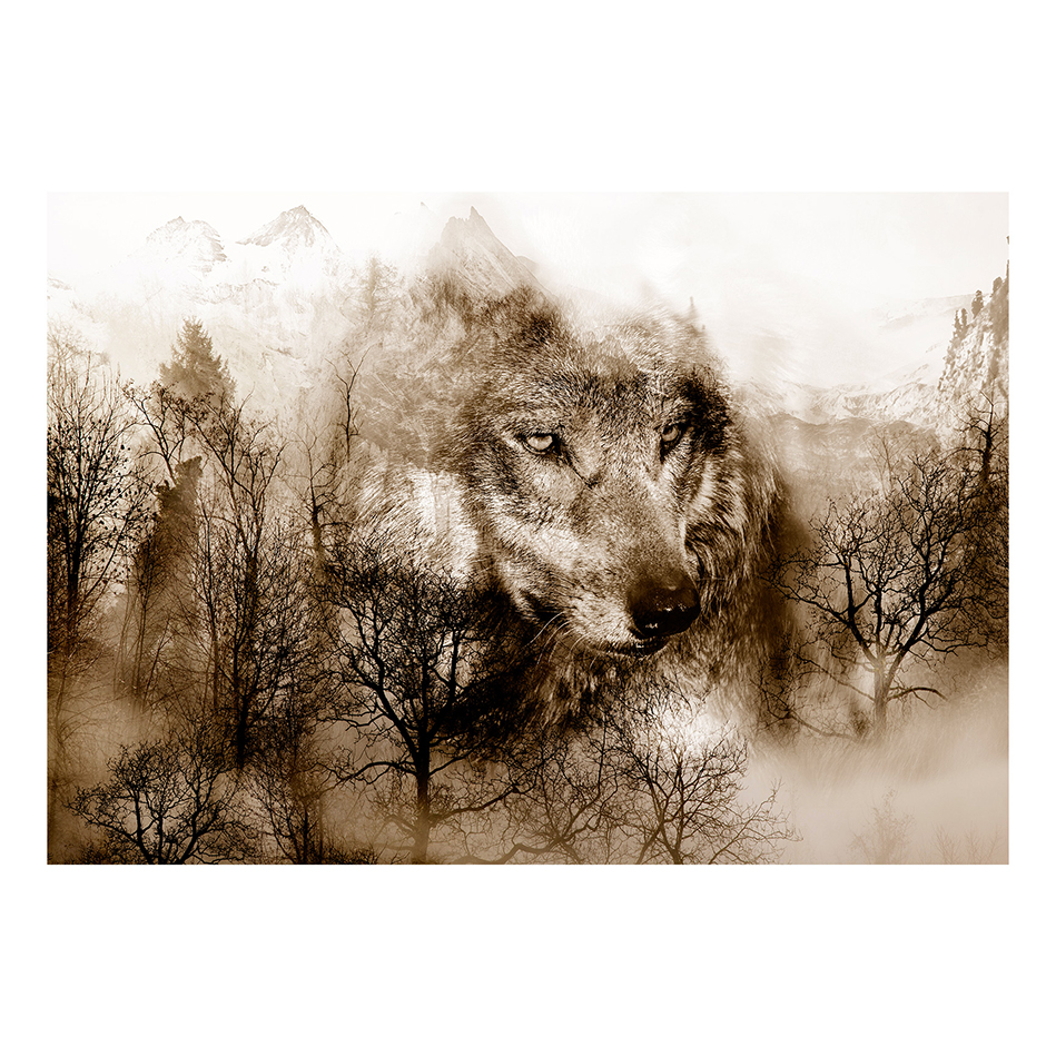 Fototapet Arkiio Mountain Predator Brown