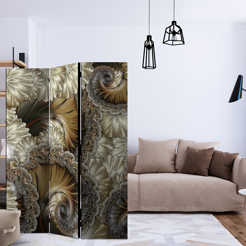 Rumsavdelare Arkiio Golden Hand-Held Fans 135x172 cm